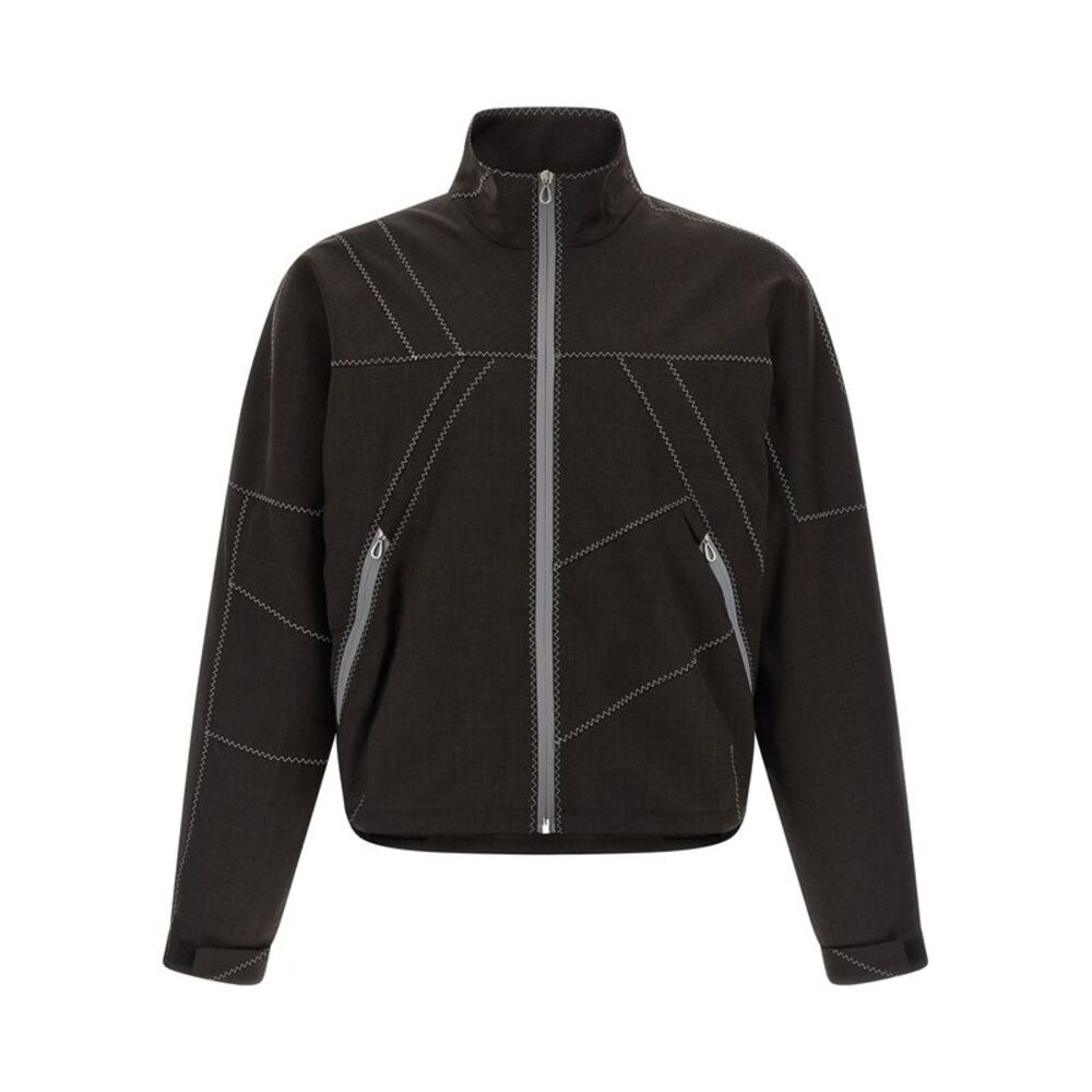 Kiko Kostadinov Brown Virgin Wool Full-Length Men's Jacket